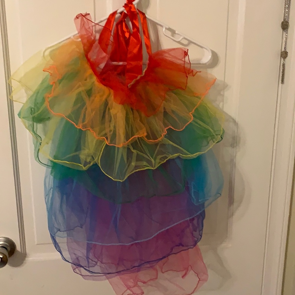 Open rainbow tutu